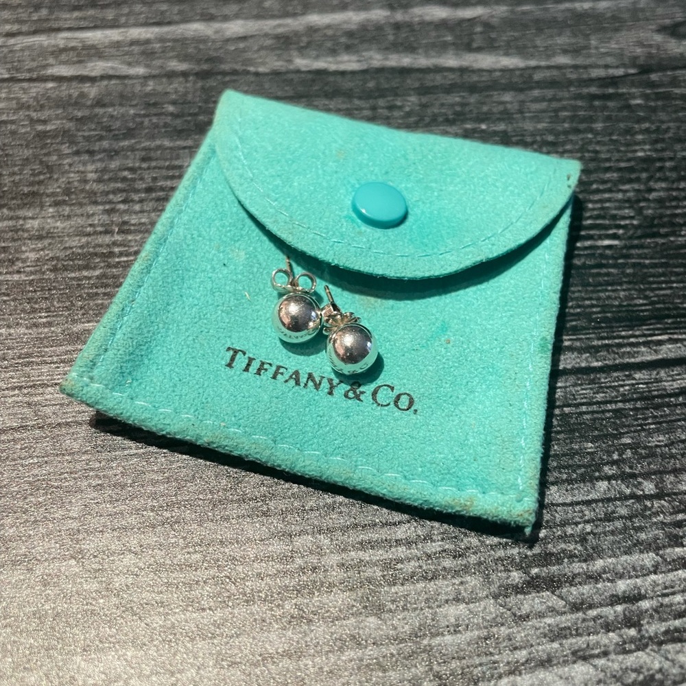 Tiffany Ball Stud Sterling silver earrings